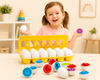 Montessori Child Learning Egg Matching Carton - For Shape Matching Sorting Toys