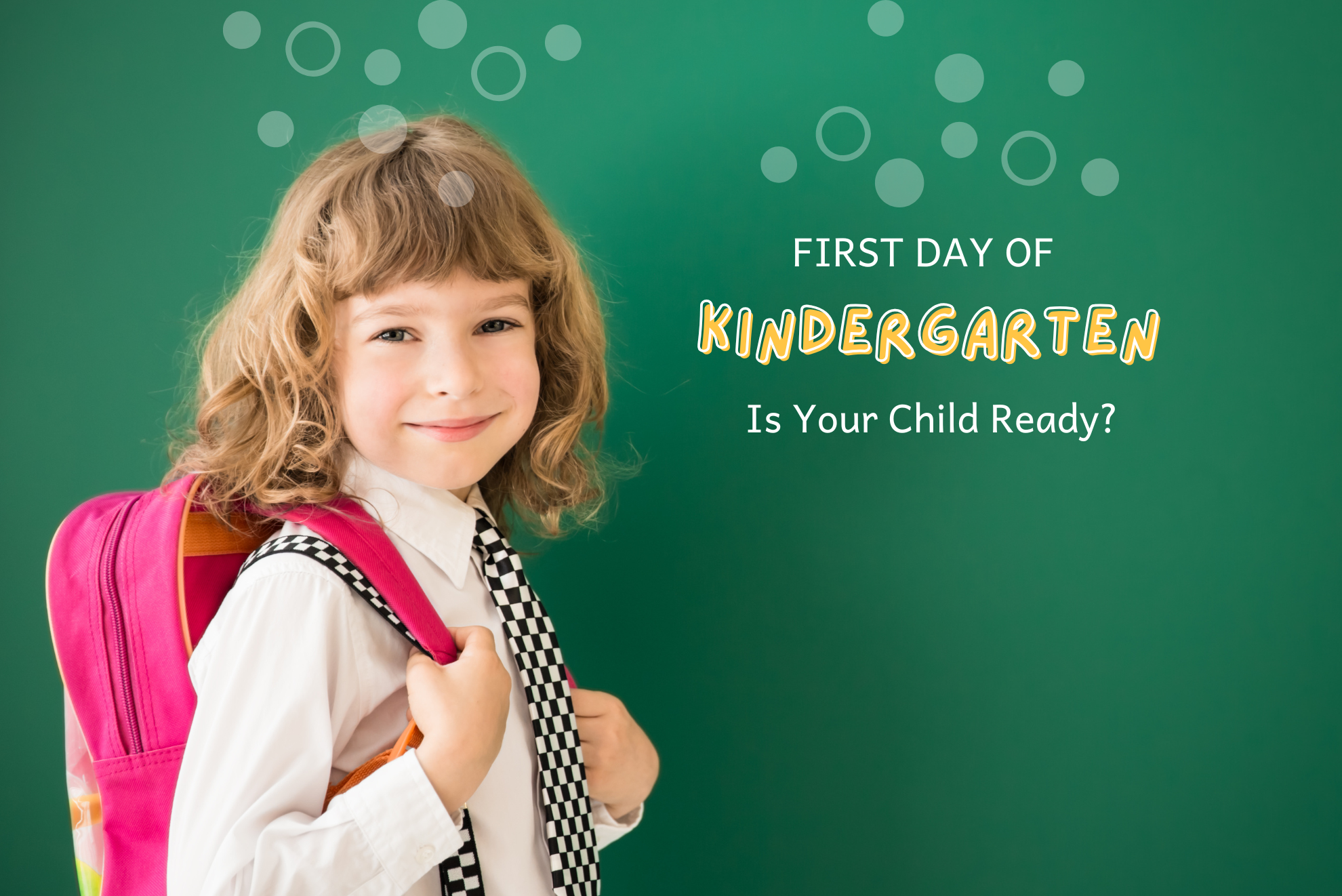Eager Kinder™ - first day of kindergarten - is your child ready?