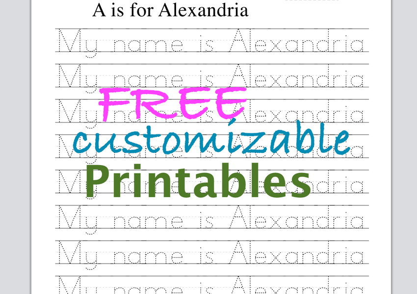 Name Tracing Worksheets – Eager Kinder™ name-tracing-worksheets-eager-kinder